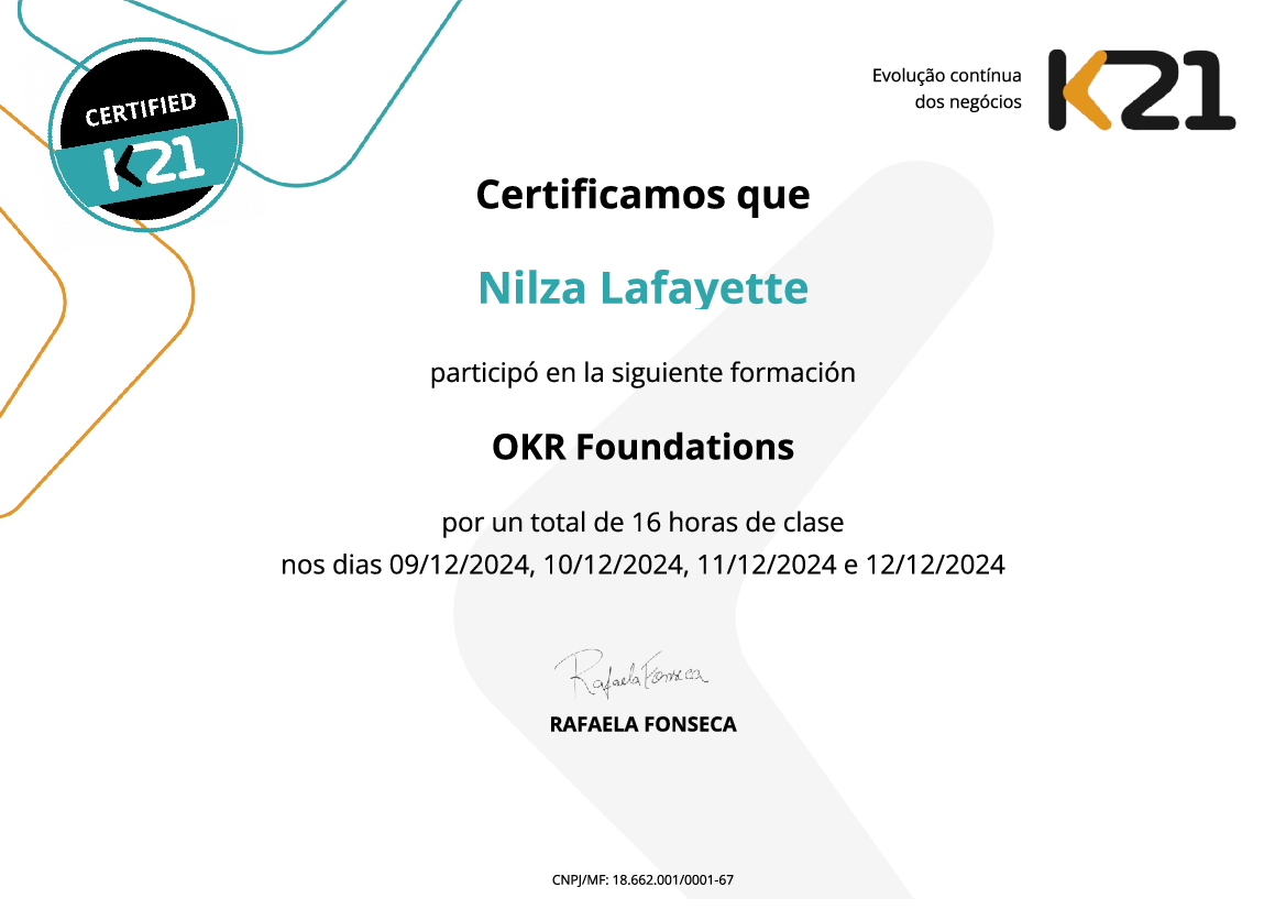 Certificado K21